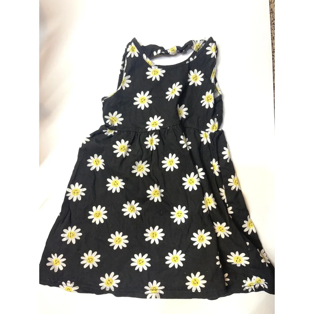 Wonder Nation The Childrens Place Girls 4T-5T Summer Dress Lot Daisy Leopard